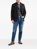 Brunello Cucinelli cashmere Panama deconstructed blazer with patch pockets