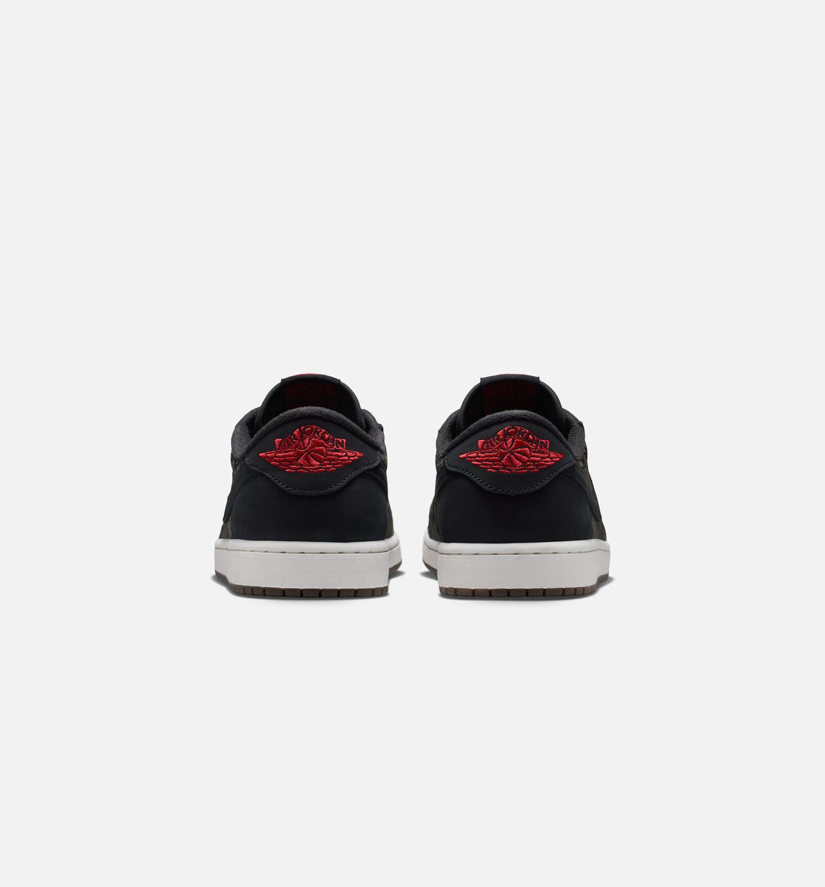 Air Jordan 1 Retro Low OG Laser Black And Varsity Red Men's Sneakers - Black / Red / White