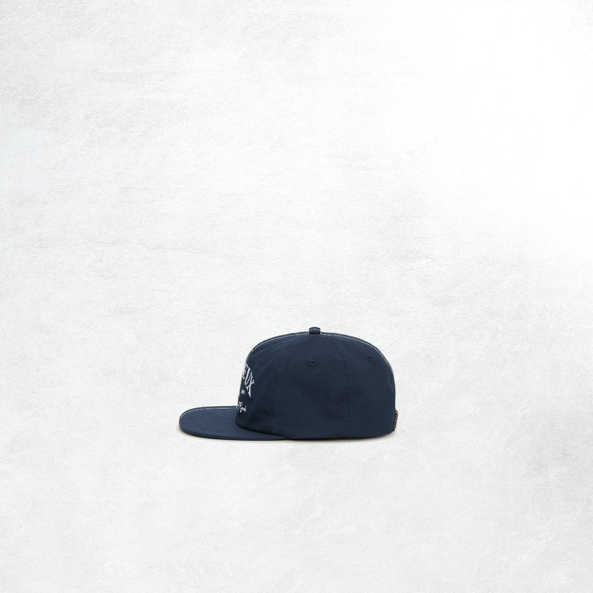 Les Deux Ivy League Organic Letterman Cap: Dark Navy