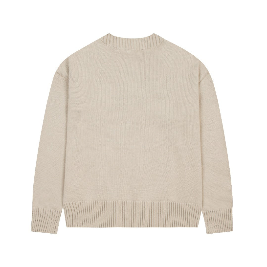 HEART SWEATER CREAM (UNISEX)