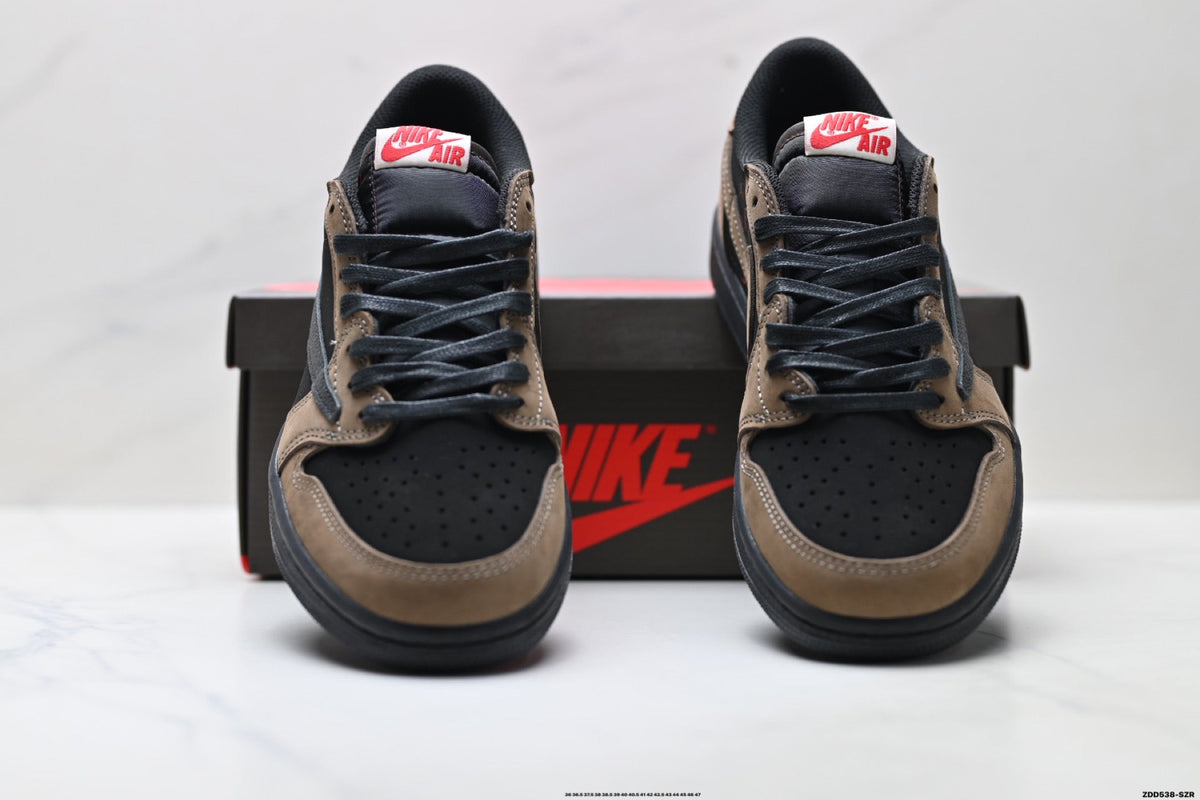 Nike Low-Top Sneakers Black Brown Unisex Style 30